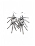 DG Silver spine chandelier earrings