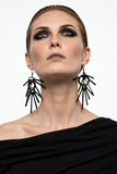 DG Black Spine Chandelier Earrings
