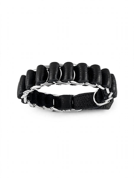 DG woven D ring bracelet sml