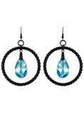 DG Crystal Drop Hoop Earring