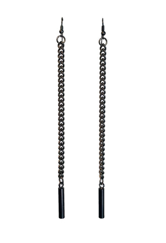 Long Simple Cylinder Earrings